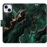 iSaprio Flip Case Emerald 02 for iPhone 14 Plus - Phone Case
