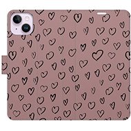 iSaprio Flip case Heart Dark 02 for iPhone 14 Plus - Phone Case
