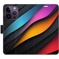 iSaprio Flip Case Color Waves for iPhone 14 Pro - Phone Case