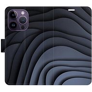 iSaprio Flip Case Dark Waves for iPhone 14 Pro - Phone Case