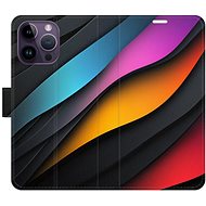 iSaprio Flip Case Color Waves for iPhone 14 Pro Max - Phone Case
