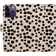 iSaprio Flip Case Dotted 02 for iPhone 14 Pro Max - Phone Case