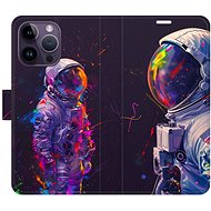 iSaprio Flip Case Neon Astronaut 02 for iPhone 14 Pro Max - Phone Case