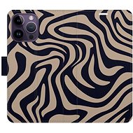 iSaprio Flip Case Zebra Black 02 for iPhone 14 Pro Max - Phone Case