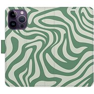 iSaprio Flip Case Zebra Green 02 for iPhone 14 Pro Max - Phone Case