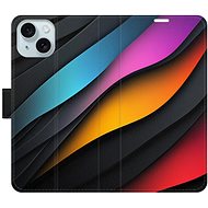 iSaprio Flip Case Color Waves for iPhone 15 - Phone Case