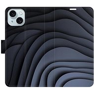 iSaprio Flip Case Dark Waves for iPhone 15 - Phone Case