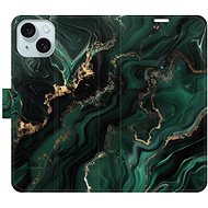 iSaprio Flip Case Emerald 02 for iPhone 15 - Phone Case