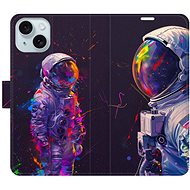 iSaprio Flip Case Neon Astronaut 02 for iPhone 15 - Phone Case