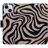 iSaprio Flip Case Zebra Black 02 for iPhone 15 - Phone Case