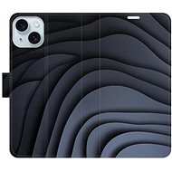 iSaprio Flip Case Dark Waves for iPhone 15 Plus - Phone Case