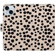 iSaprio Flip Case Dotted 02 for iPhone 15 Plus - Phone Case
