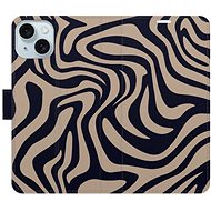 iSaprio Flip Case Zebra Black 02 for iPhone 15 Plus - Phone Case