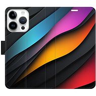 iSaprio Flip Case Color Waves for iPhone 15 Pro - Phone Case
