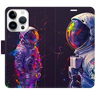 iSaprio Flip Case Neon Astronaut 02 for iPhone 15 Pro - Phone Case