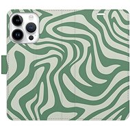 iSaprio Flip Case Zebra Green 02 for iPhone 15 Pro - Phone Case