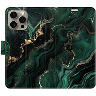 iSaprio Flip Case Emerald 02 for iPhone 15 Pro Max - Phone Case