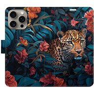 iSaprio Flip Case Flower Jaguar 02 for iPhone 15 Pro Max - Phone Case