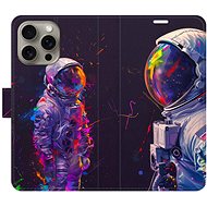 iSaprio Flip Case Neon Astronaut 02 for iPhone 15 Pro Max - Phone Case