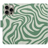 iSaprio Flip Case Zebra Green 02 for iPhone 15 Pro Max - Phone Case