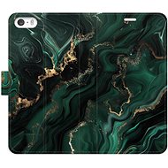 iSaprio Flip Case Emerald 02 for iPhone 5/5S/SE - Phone Case