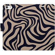 iSaprio Flip Case Zebra Black 02 for iPhone 5/5S/SE - Phone Case