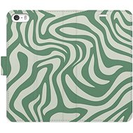 iSaprio Flip Case Zebra Green 02 for iPhone 5/5S/SE - Phone Case