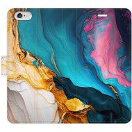 iSaprio Flip Case Colourful Marble for iPhone 6/6S - Phone Case