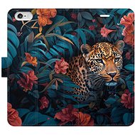 iSaprio Flip Case Flower Jaguar 02 for iPhone 6/6S - Phone Case