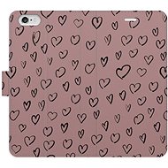 iSaprio Flip case Heart Dark 02 for iPhone 6/6S - Phone Case