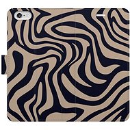 iSaprio Flip Case Zebra Black 02 for iPhone 6/6S - Phone Case