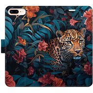 iSaprio Flip Case Flower Jaguar 02 for iPhone 7 Plus - Phone Case