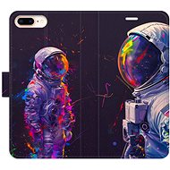 iSaprio Flip Case Neon Astronaut 02 for iPhone 7 Plus - Phone Case