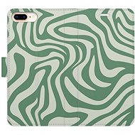 iSaprio Flip Case Zebra Green 02 for iPhone 7 Plus - Phone Case