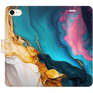 iSaprio Flip Case Colourful Marble for iPhone 7/8/SE 2020 - Phone Case