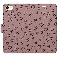 iSaprio Flip case Heart Dark 02 for iPhone 7/8/SE 2020 - Phone Case