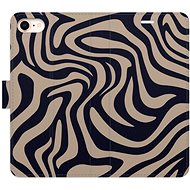 iSaprio Flip Case Zebra Black 02 for iPhone 7/8/SE 2020 - Phone Case