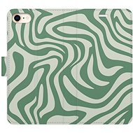 iSaprio Flip Case Zebra Green 02 for iPhone 7/8/SE 2020 - Phone Case