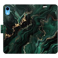 iSaprio Flip Case Emerald 02 for iPhone XR - Phone Case