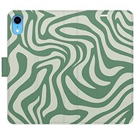 iSaprio Flip Case Zebra Green 02 for iPhone XR - Phone Case