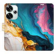 iSaprio Flip case Colourful Marble for Poco F6 - Phone Case