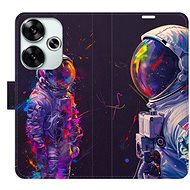 iSaprio Flip Case Neon Astronaut 02 for Poco F6 - Phone Case