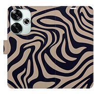 iSaprio Flip Case Zebra Black 02 for Poco F6 - Phone Case