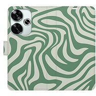 iSaprio Flip Case Zebra Green 02 for Poco F6 - Phone Case