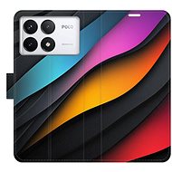 iSaprio Flip case Color Waves for Poco F6 Pro - Phone Case
