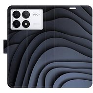 iSaprio Flip case Dark Waves for Poco F6 Pro - Phone Case