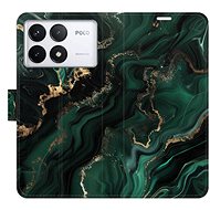 iSaprio Flip Case Emerald 02 for Poco F6 Pro - Phone Case