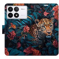 iSaprio Flip Case Flower Jaguar 02 for Poco F6 Pro - Phone Case