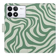 iSaprio Flip Case Zebra Green 02 for Poco F6 Pro - Phone Case
