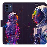 iSaprio Flip Case Neon Astronaut 02 for Samsung Galaxy A03 - Phone Case